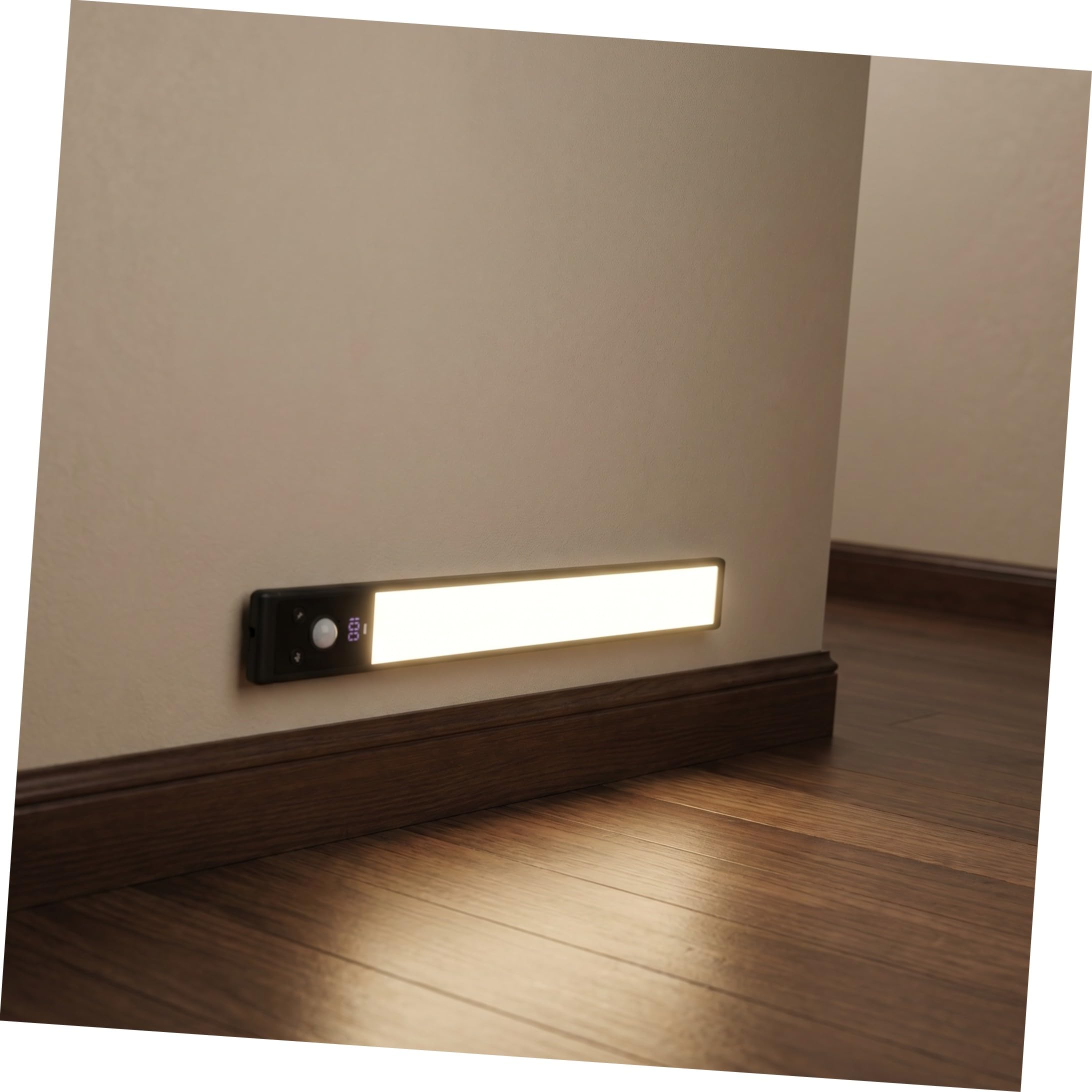 UPKOCH 4 Piezas Luces LED Diseño Compacto en Aleación de Aluminio y Plástico Sensor de Movimiento Iluminación Suave para Cocina y Pasillo para Gabinetes Negros