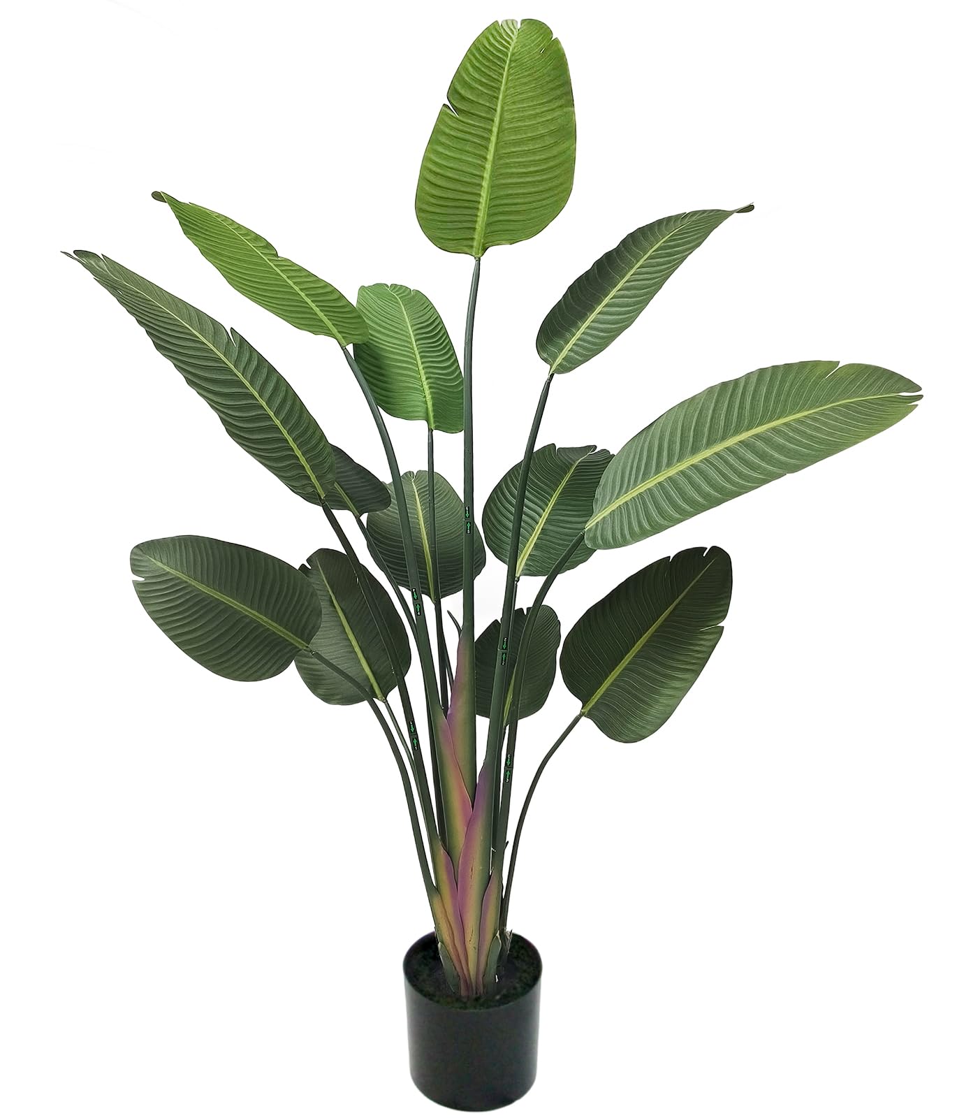 Oiseau du Paradis Artificiel 180cm - Grande Plante Tropicale Fausse pour Déco Jardin, Chambre ou Bureau (Extérieur/Intérieur)
