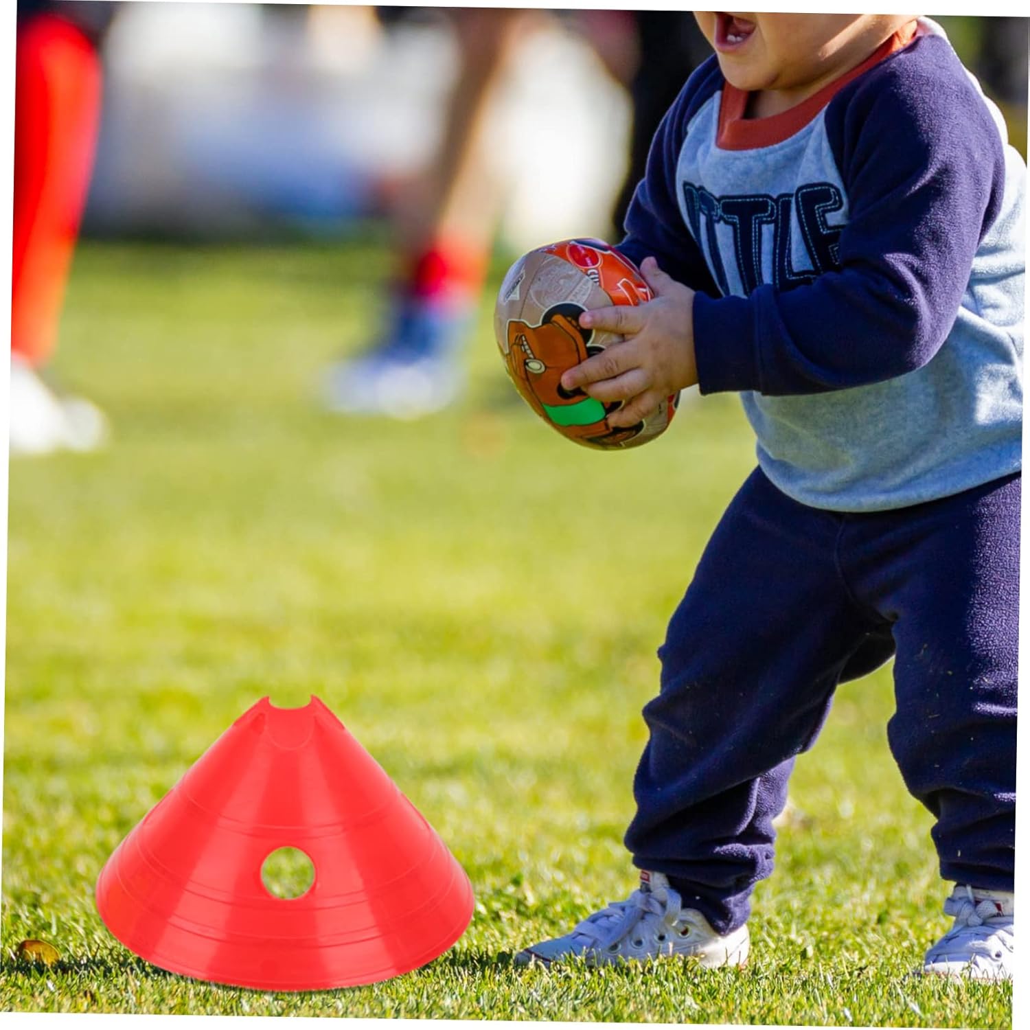 6Pcs Strength Training Hurdles for Football Agility Drills Durable Plastic Flexibility Training Racks for Outdoor Sports Practice Random Color