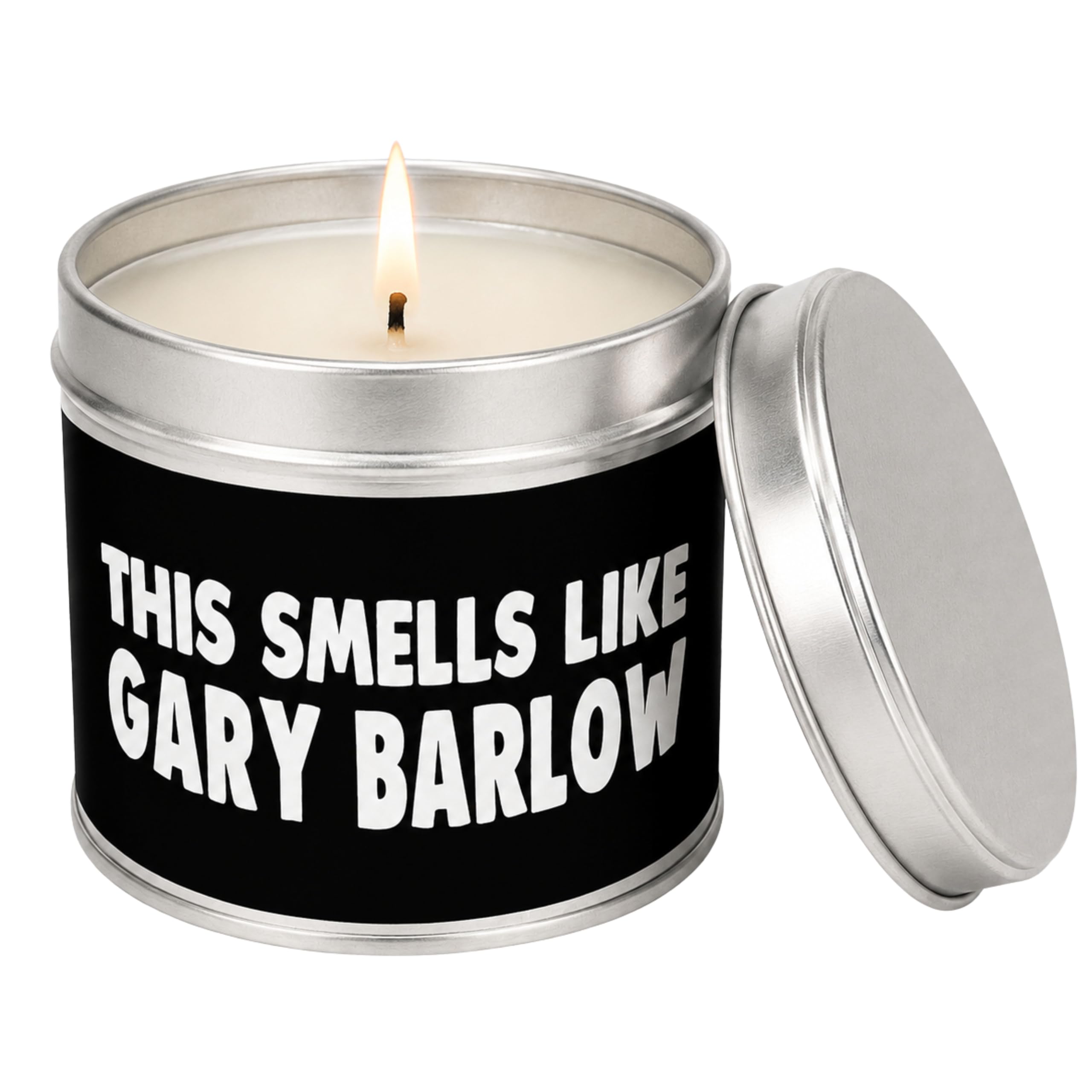 Wanky Candles White Smells Like Gary Barlow Novelty Candle, Vanilla Scented