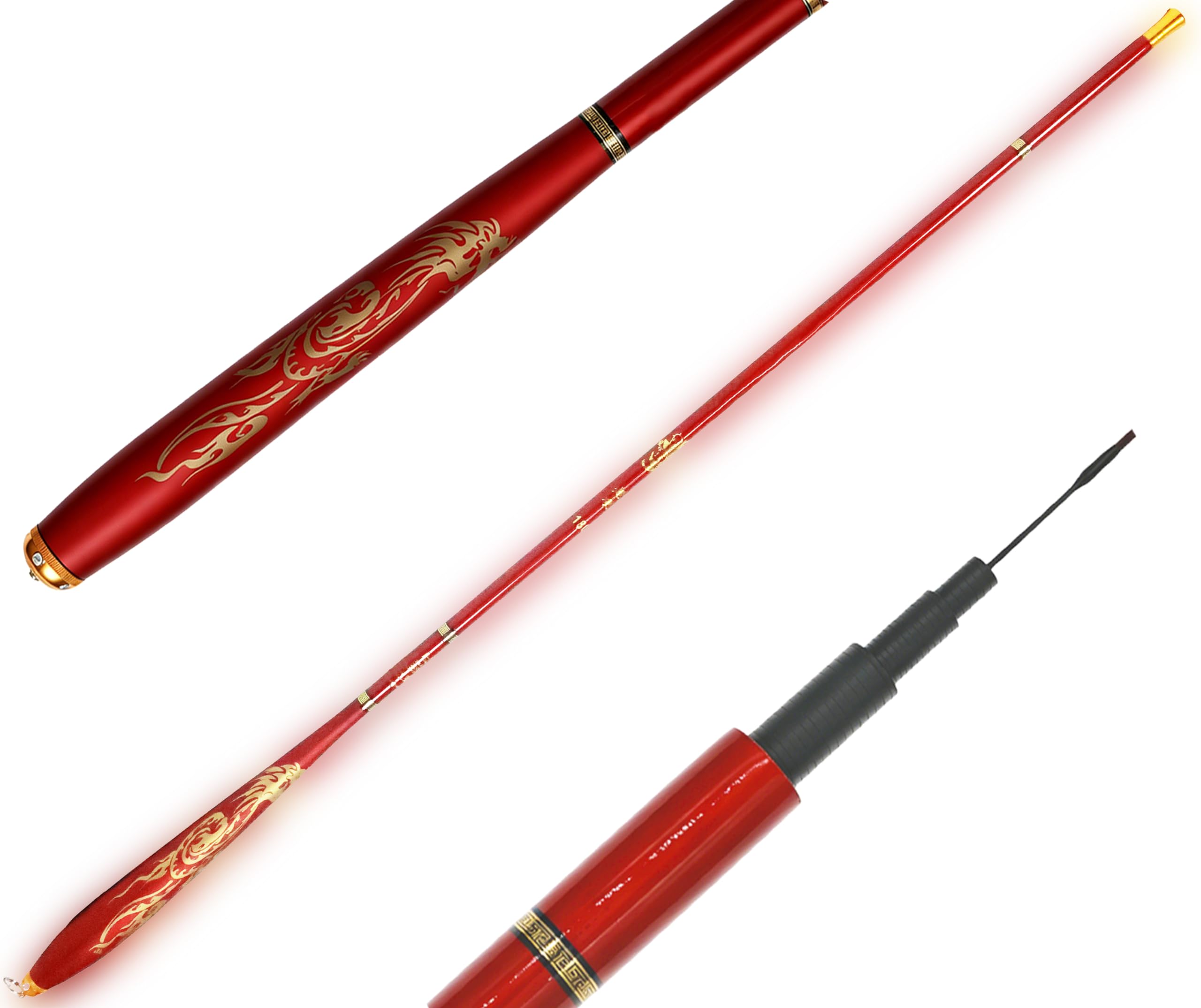 Micro Fishing Kit Kids Fly Fishing Pole Tenkara Rod (Rod only, 11.8Ft)