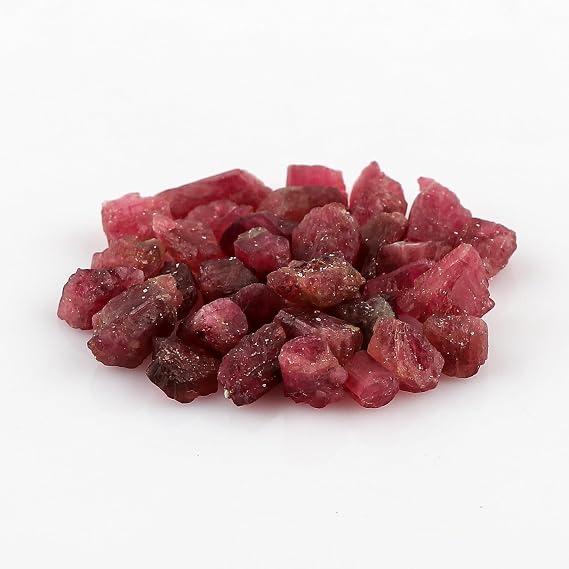 50 carats Raw Rubellite/Pink Tourmaline Rough Gemstone, Natural Crystals, Energy Healing Stones, Wholesale Bulk Lot, Jewelry Making Supply, Gift Stone, DIY Stones