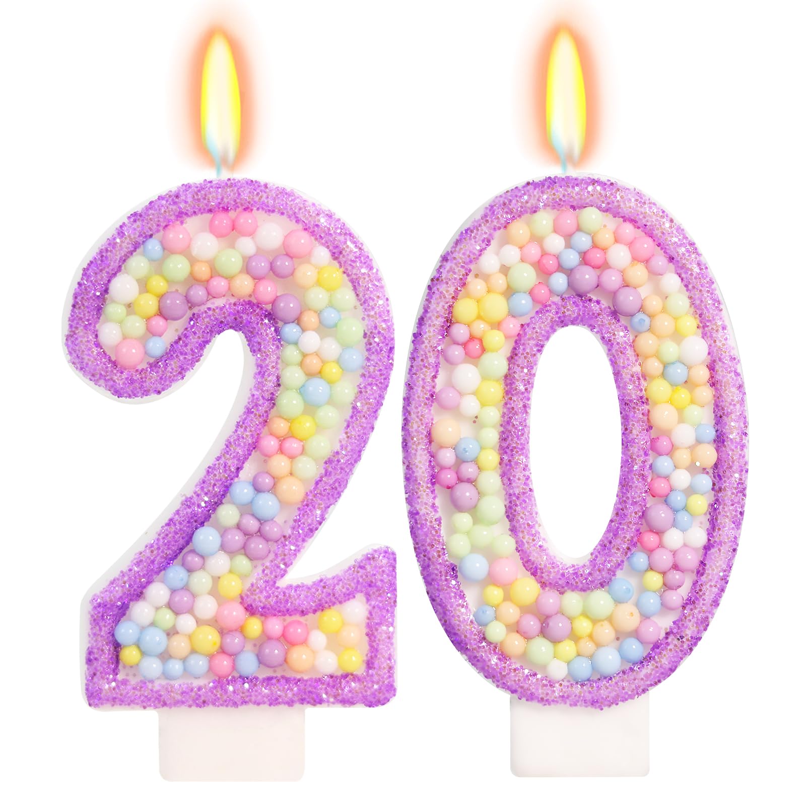 Pastel Macaron Birthday Candle - 2nd Birthday Decorations -12 Pastel Macaron Birthday Candle - 2nd Birthday Decorations -12