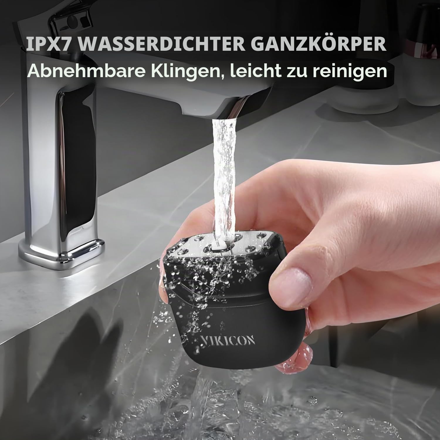 VIKICON Folienrasierer Herren, Mini Rasierer Herren Elektrisch