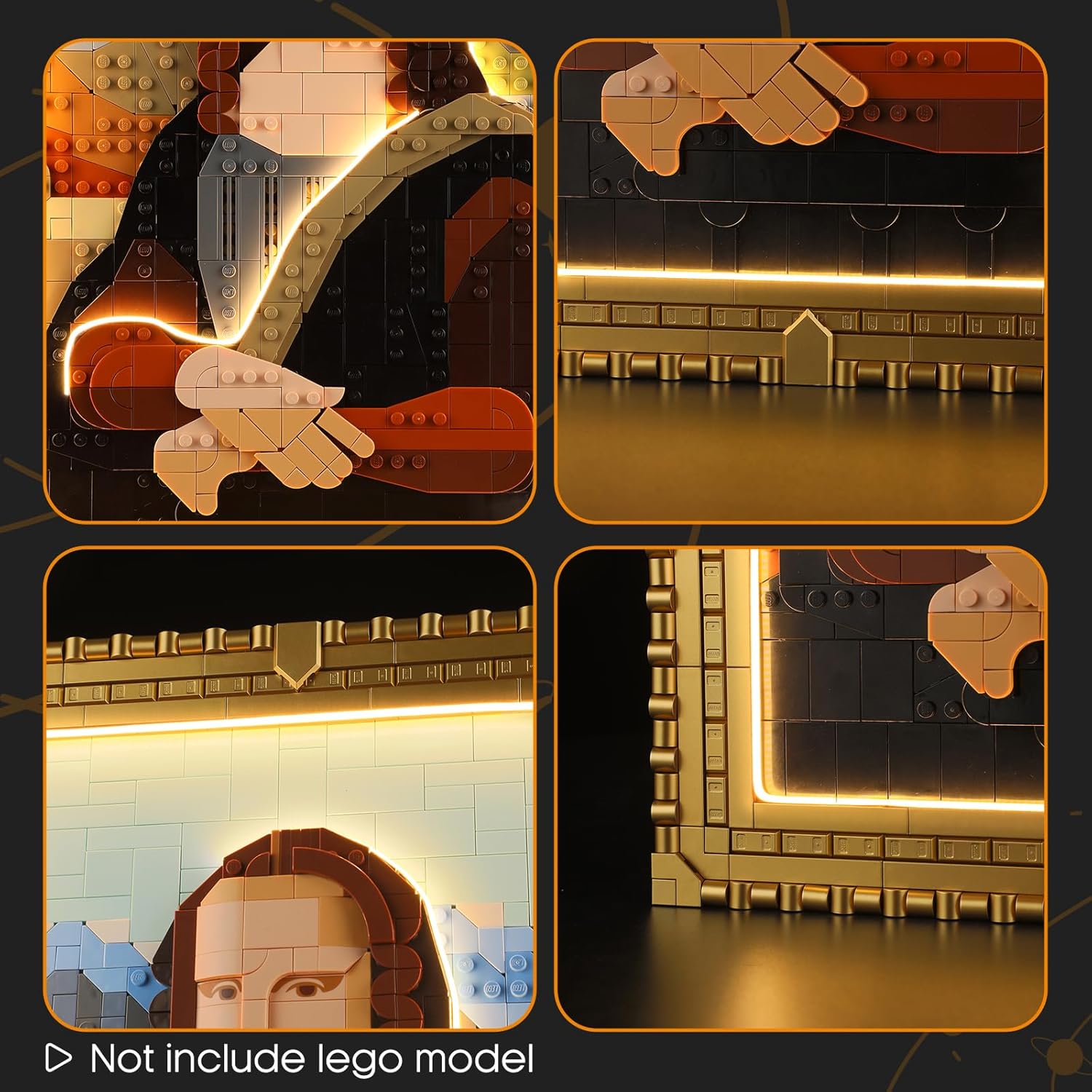 LIGHTAILING Light for Lego-31213 Mona Lisa - Led Lighting Kit Compatible with Lego Building Blocks Model:Remote-Control Version - NOT Included The Model Set