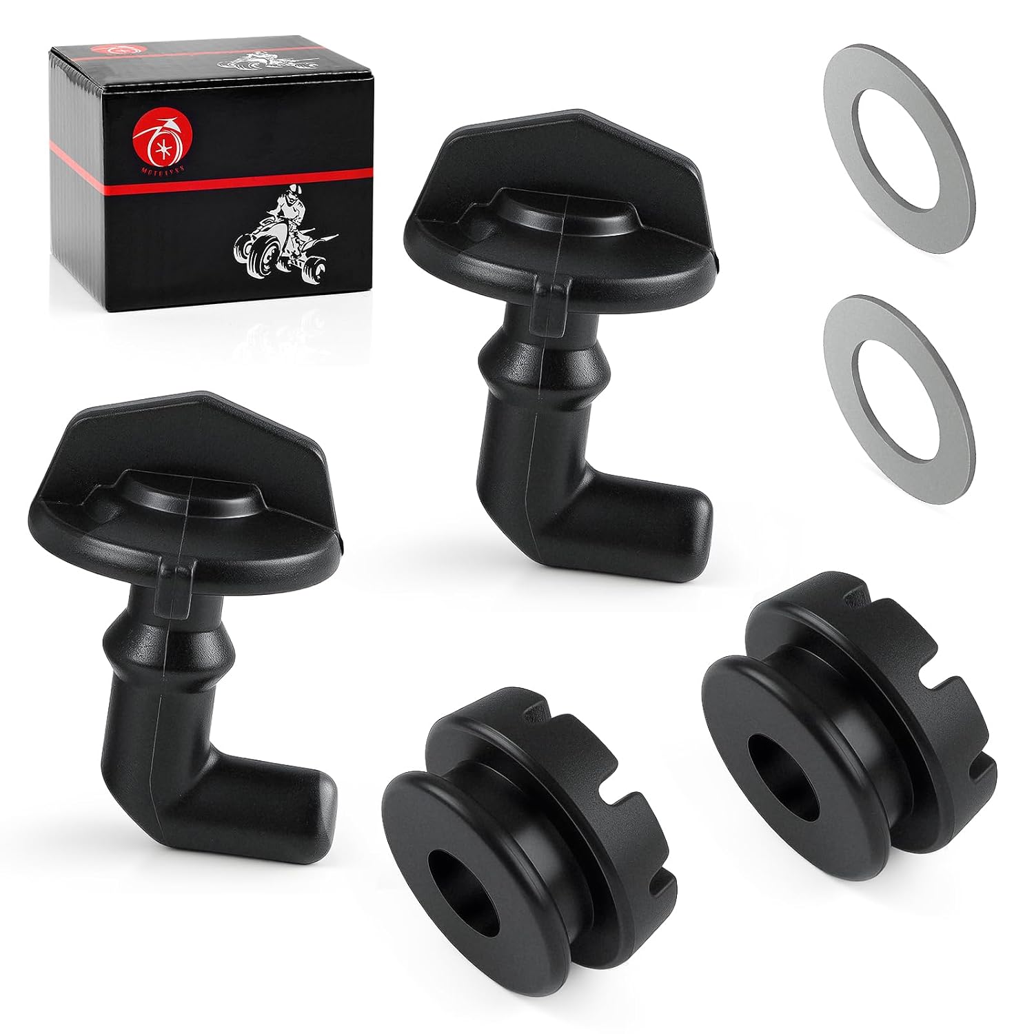 for Polaris RZR 570 800 900 2Pcs Hood Latch Toggles Grommets Kit 2012-2022 7081500