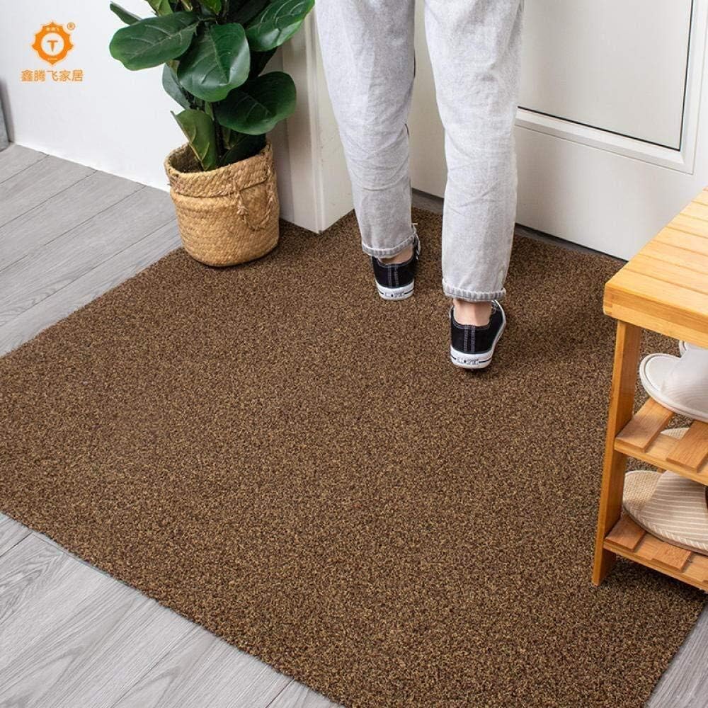 Home Carpet Carpet Door Mat Non Slip Household Non-Slip Foot Mats Kitchen Foot Pad for Bathroom Bedroom Foyer Area Rugs),Brown,90X120Cm(35X47Inch)