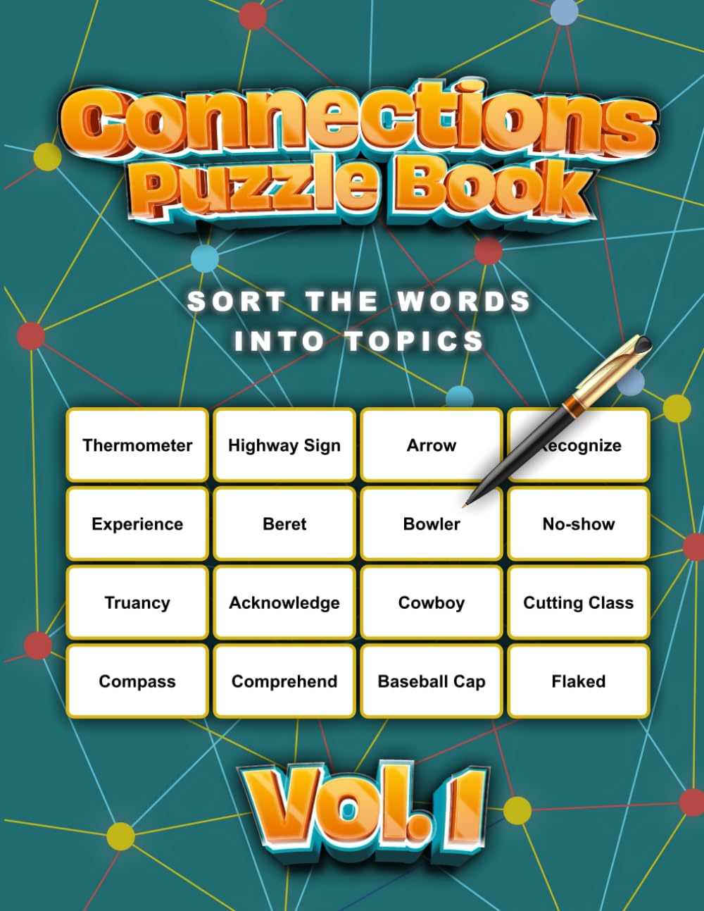 Connections Puzzle Book: Randomized Word Game on Trivia and General Knowledge for Adults