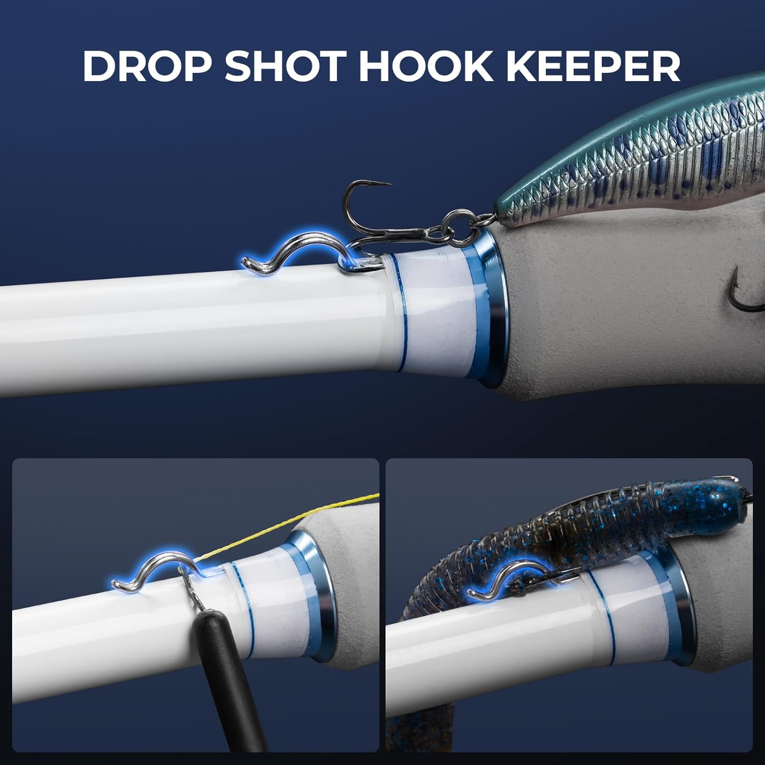 KastKing Centron Lite Travel Fishing Rod and Reel Combo, Packable Twin-Tips Spinning & Baitcaster Combos, Lightweight IM6 Graphite, Portable Multi-Piece Kit for Freshwater Saltwater Bass Trout - Image 11