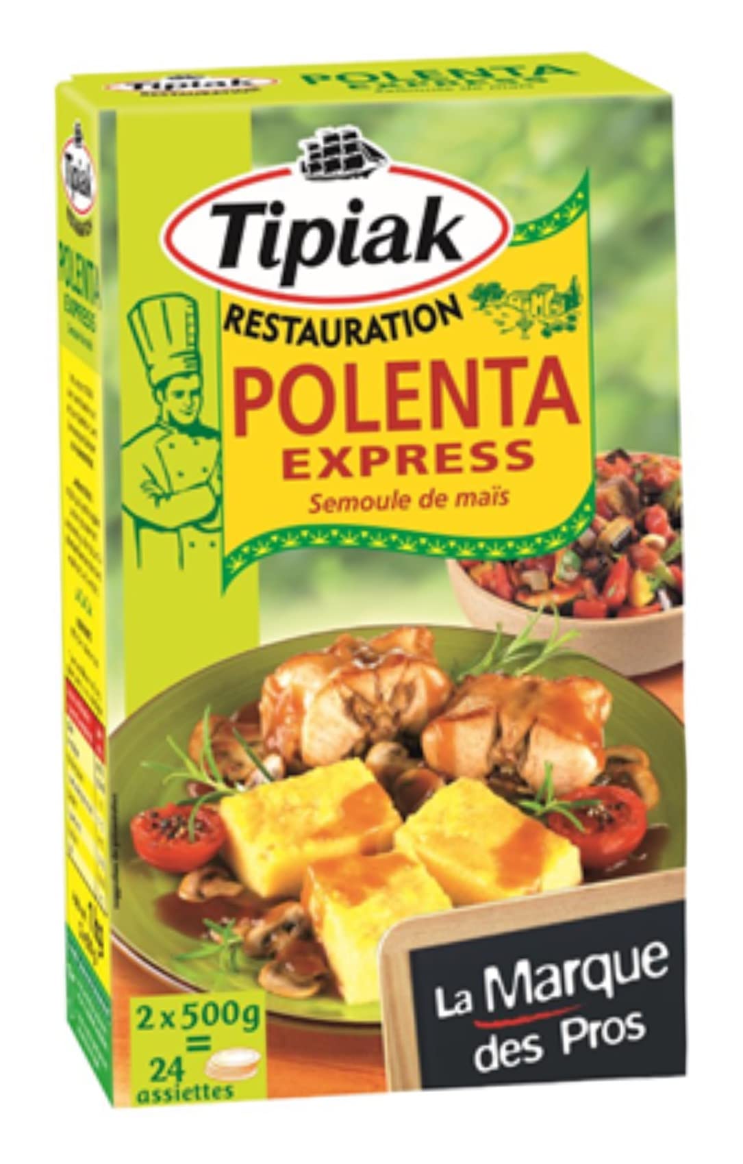 Polenta Express Tipiak 1kg/Boîte - Lot de 1, 2, 4 et 8 Boîtes - Livraison Gratuite France - Expédition par la sté Bo Time (4)