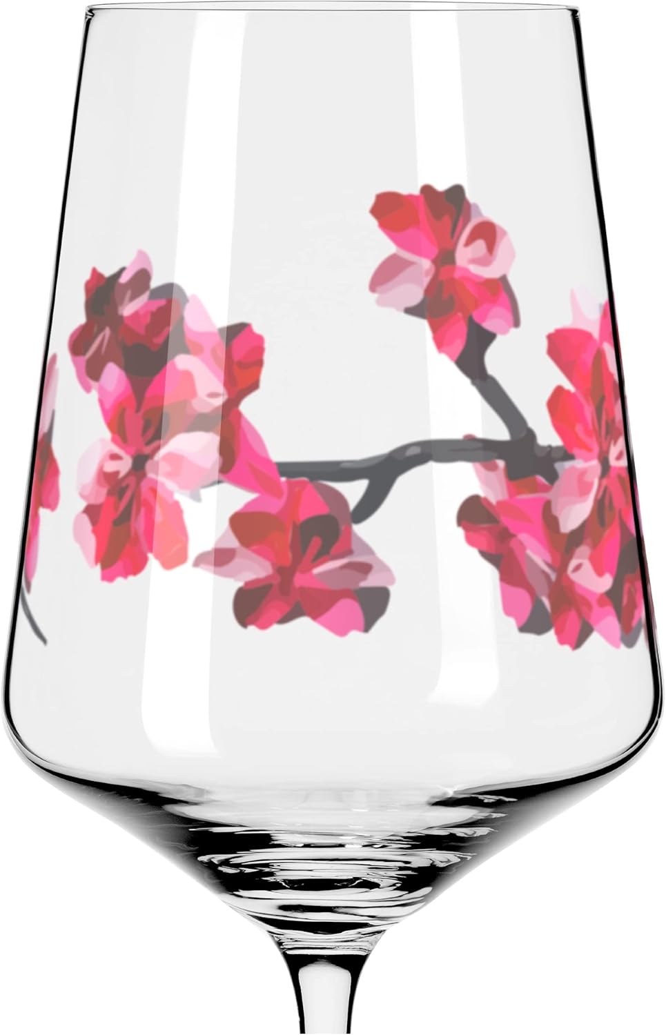 Ritzenhoff Sprizz 3461006 Aperitif Glass Set of 2 500 ml Summer Sonett No. 11 + 12 with Asian Red Motif Made in Germany