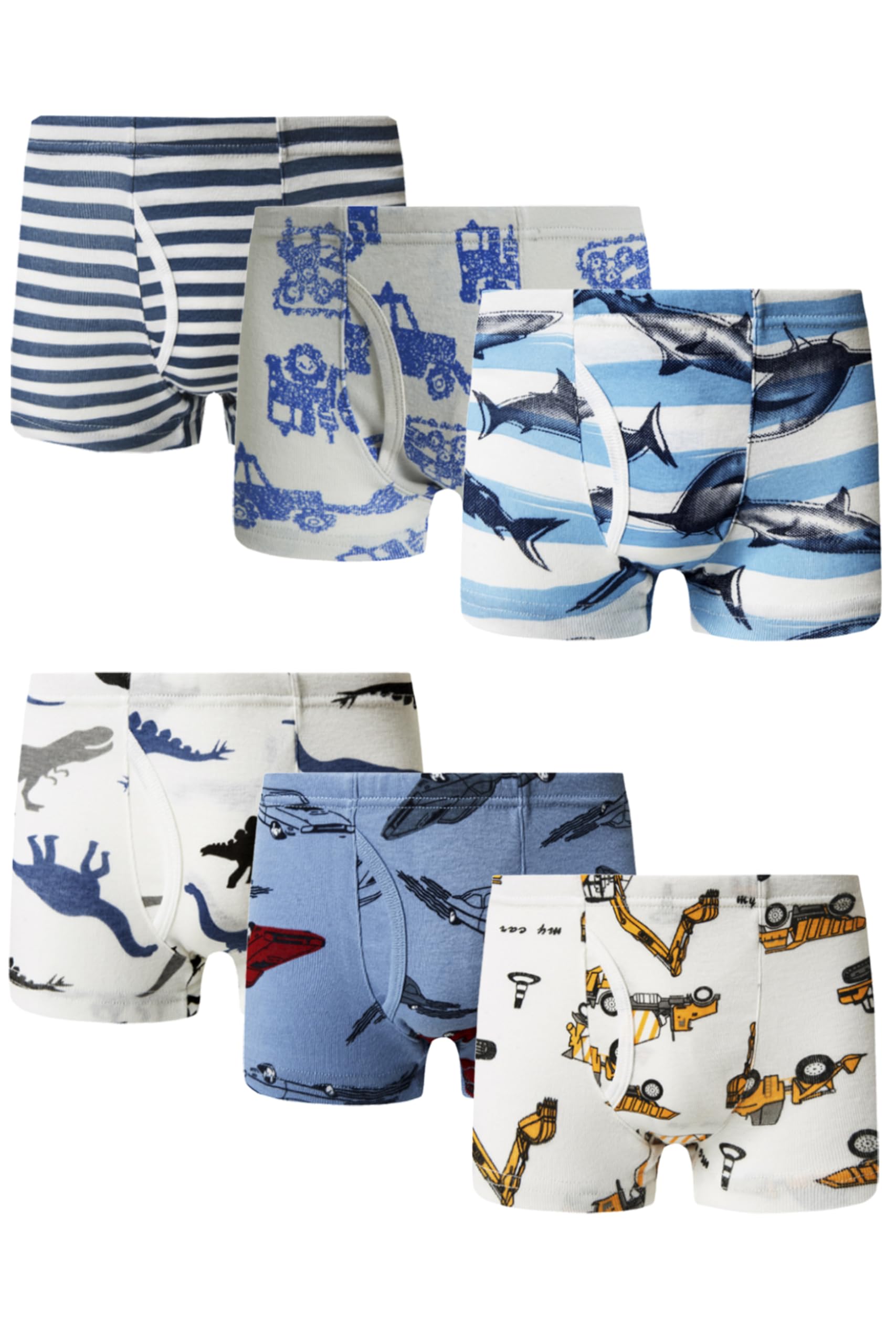 Little BoysCotton Boxer Brief Soft Underwear Multipack