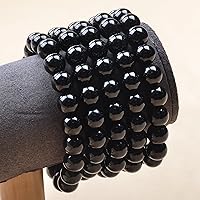 Vista 62 de MASSIVE BEADS Pulsera elástica de yoga hecha a mano con piedra natural, cristal curativo, energía, regalos para adultos unisex de 0.157 in, 0.236