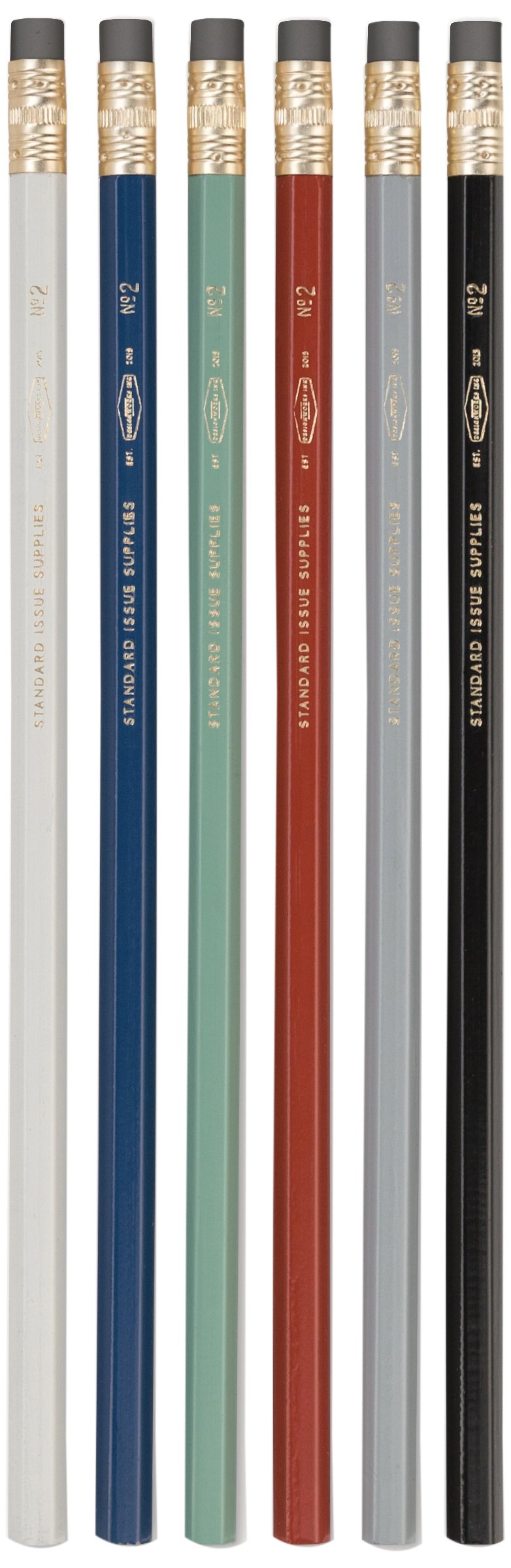 Crayons de bois Standard Issue N°2 graphite, fournitures de bureau - 3