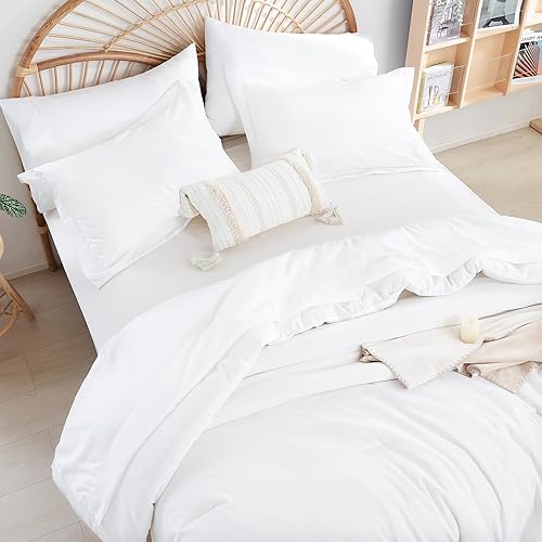 Miniatura 5 de weigelia Juego de edredón tamaño individual de 5 piezas para mujeres y hombres, juego de ropa de cama reversible ultrasuave para todas las