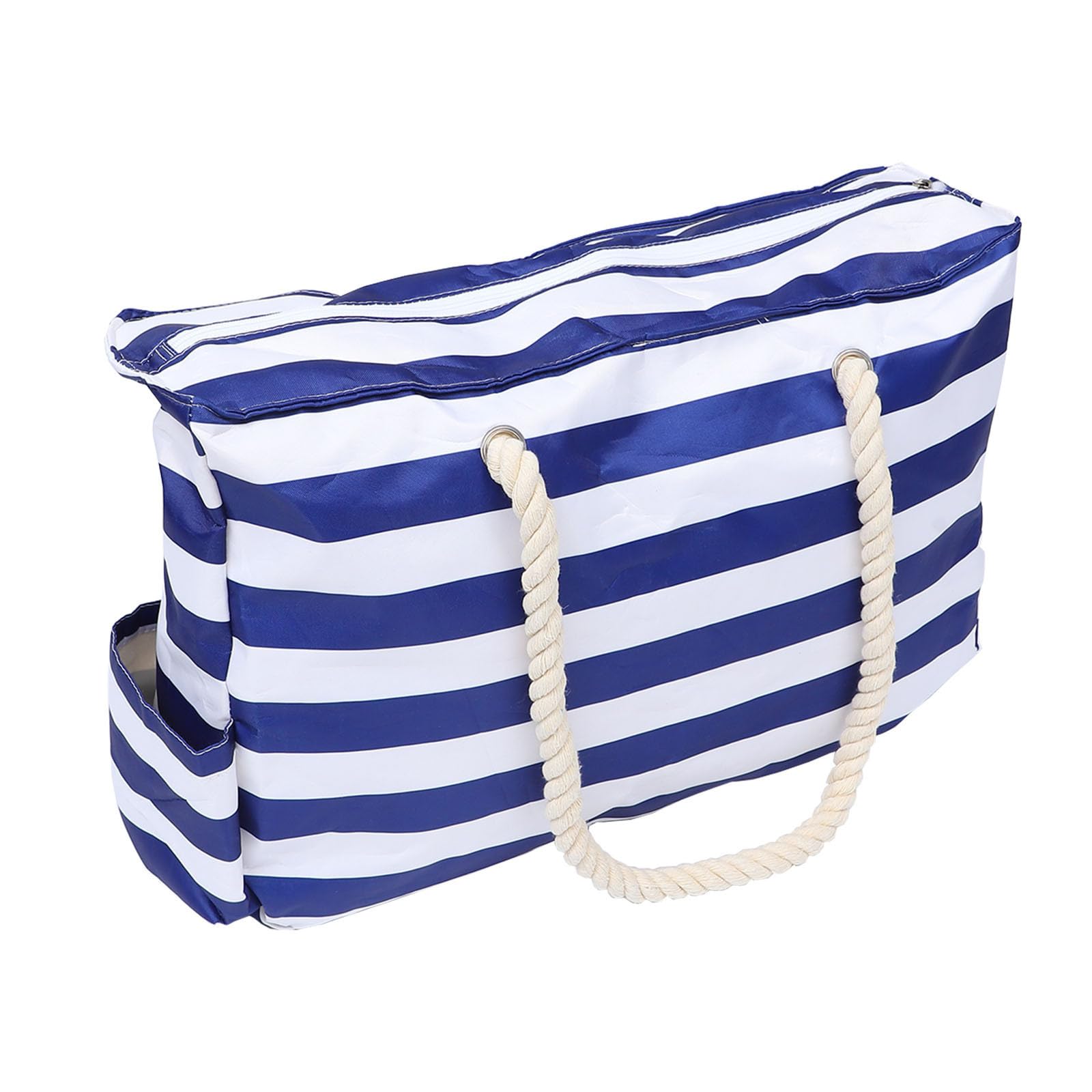 CHILDWEET Bolsa de playa grande Bolsa de playa de lona para mujer, impermeable, azul, para shopping y yoga, 1 pieza