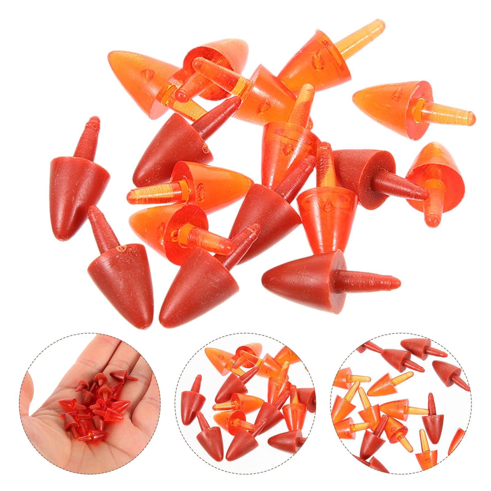 Housoutil 200 Pezzi Naso di Plastica per Pupazzo di Neve Accessori Natalizi per Progetti Fai da Te e Decorazioni Artigianali per Bambole e Pupazzi