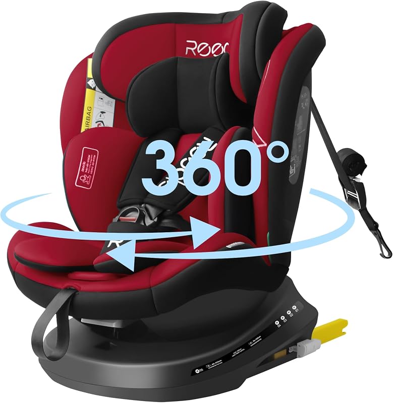 Reecle 360° Forgó i-Size Autósülés ISOFIX 0-36 kg Újszülött-12 év ECE R129