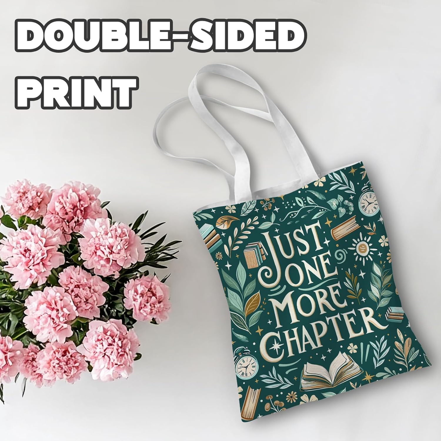 Funny Tote Canvas Bag For Women, Resuable Shoulder Bags For Women, Lady Canvas Tote Bag - Image 5