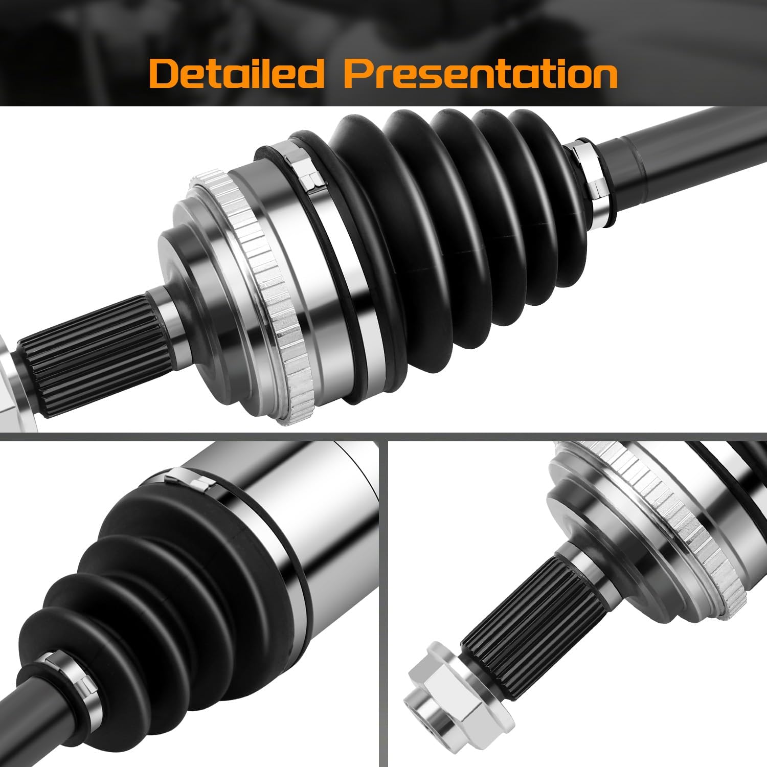 BRTEC Front CV Axle Shaft Assembly Compatible for Honda Pilot 2006-2008, Acura MDX 2003-2006 - V6 3.5L Passenger Side, 44305S3VA61