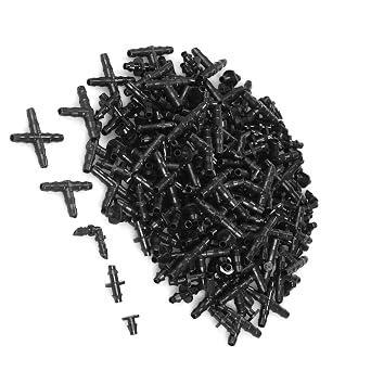 Drip Irrigation Parts, 200PCS / 250PCS Kit Rainbird Drip Irrigation Parts Drip Irrigation with Water-resistant for Farm, Lawn, Greenhouse Gardening 200pcs