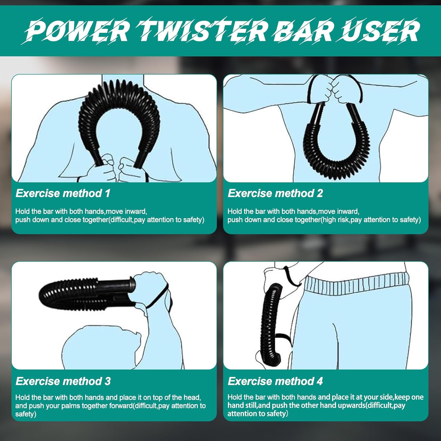 Power Twister Bar for Arm Upper Body Strength Training