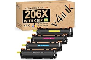 HP 206X W2111X Toner Cartridge 4 Pack