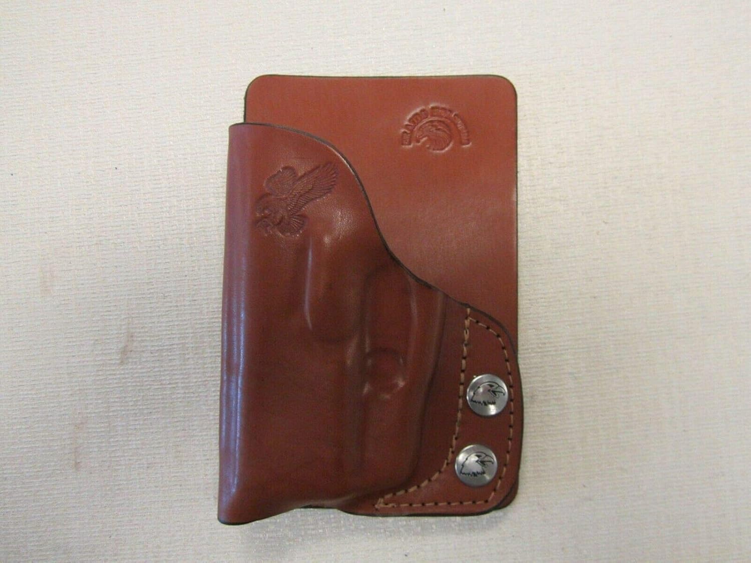 Fits Sig P365 with Lima Laser Brown Leather Wallet & Pocket Holster Right Hand