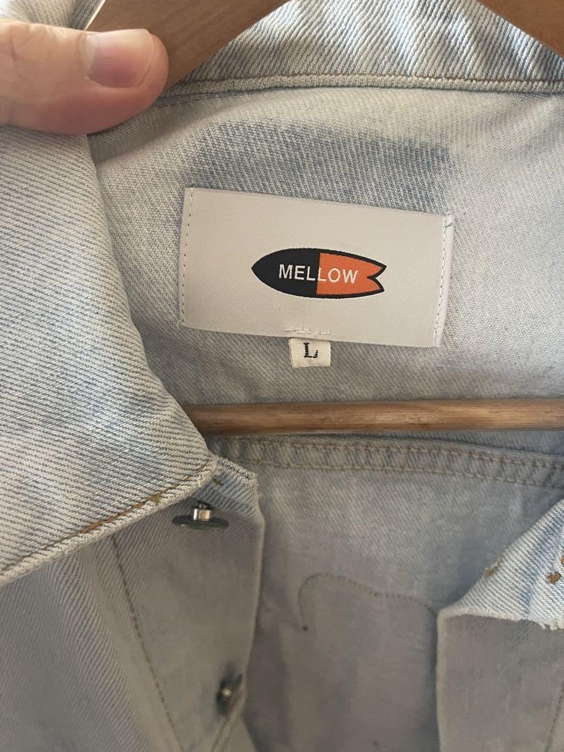 完売品！mellow メロウ　デニムジャケット　サイズL 完売品！mellow メロウデニムジャケットサイズL