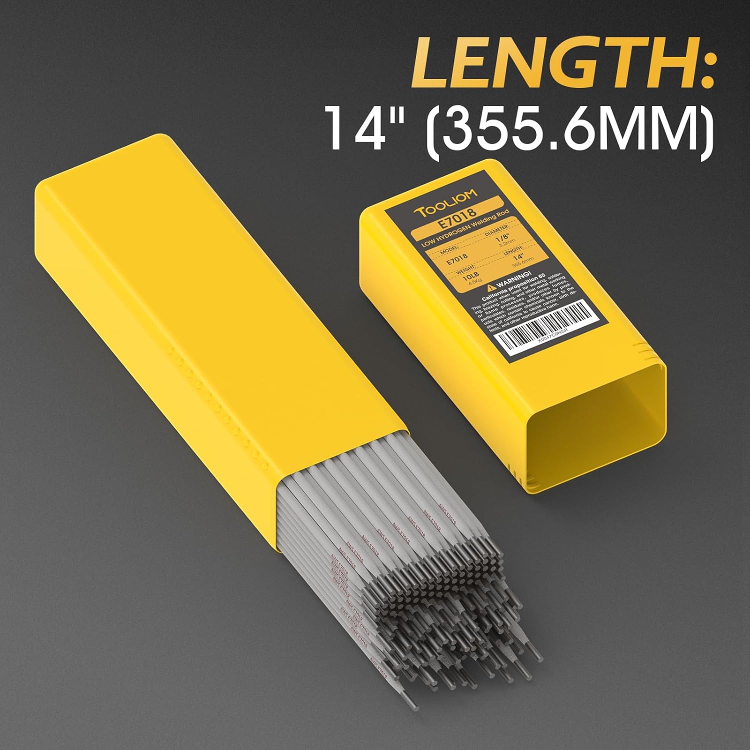 TOOLIOM E7018 Low Hydrogen Welding Rod 1/8" 10LB Carbon Steel Stick Electrodes
