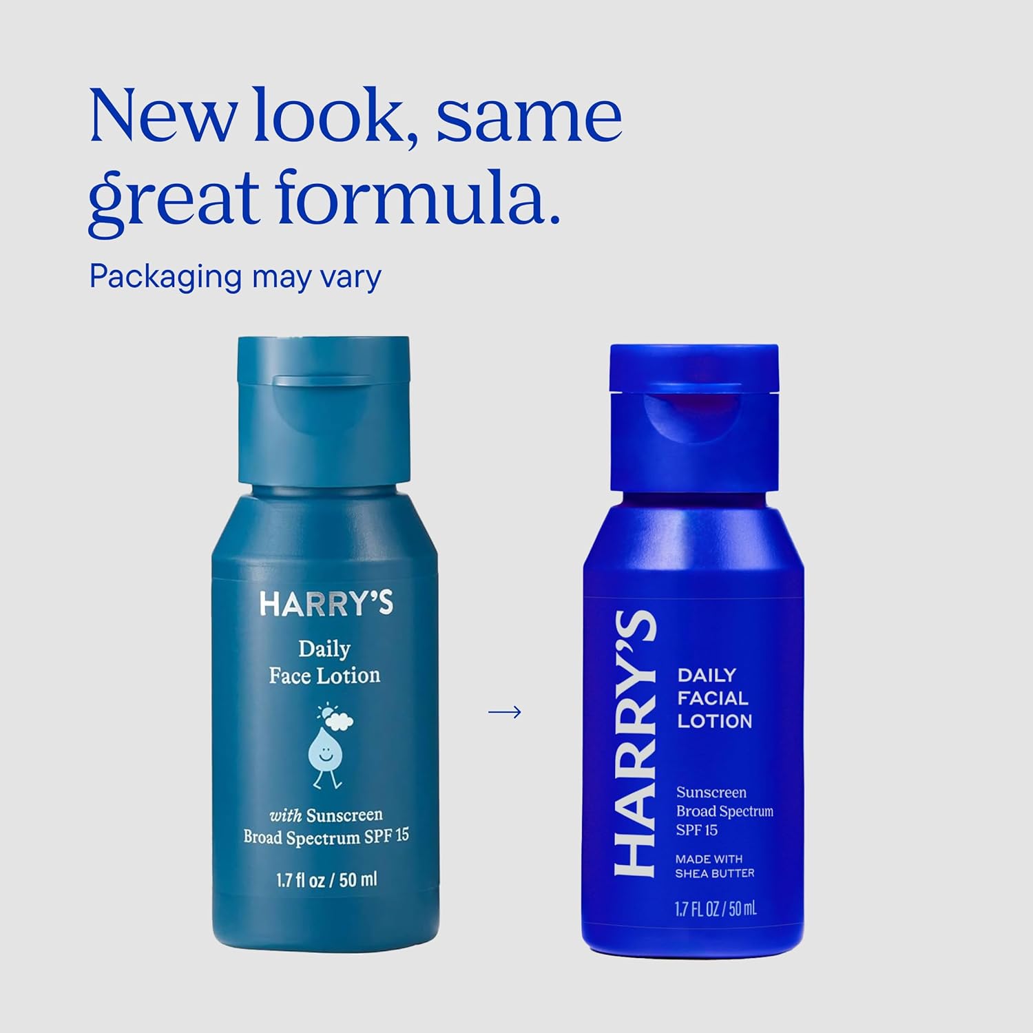 Harry's Face Lotion with SPF Face Moisturizer,1.7 Fl Oz,(Pack of 4)