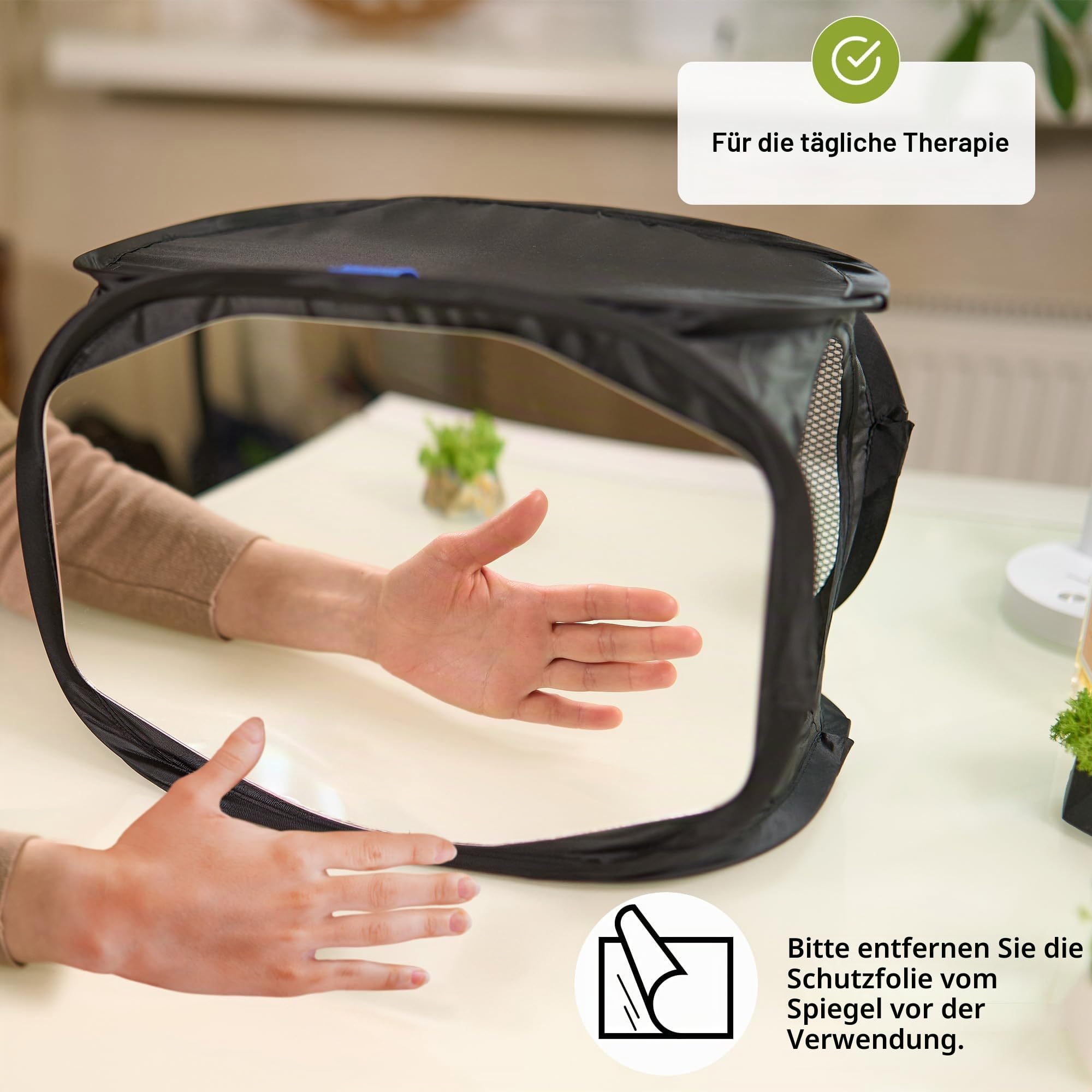 Mirror Box Therapy Für Schlaganfall Genesung | Spiegeltherapie Box Rehabilitation | Hand Reha Hilfsmittel | Spiegelbox Therapie | Unterstützung Bei PLP CRPS Nervenschäden