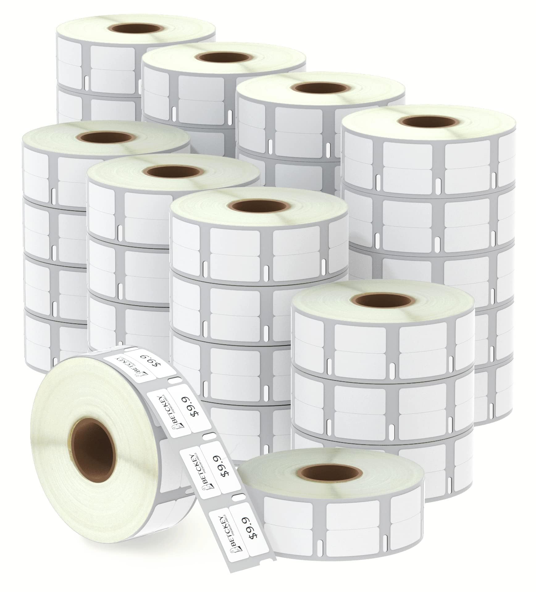 BETCKEY - 40 Rotoli 11353 Etichette Compatibile con DYMO S0722530, 13mm x 25mm, 40000 Etichette Multiuso Utilizzo per LabelWriter 450 4XL NON per 550 o 5XL