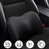 Vista 7 de Almohada de apoyo lumbar con correas ajustables para aliviar el dolor de espalda baja. Almohada de apoyo lumbar de espuma viscoelástica