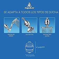 Vista 6 de AquaBliss Filtro de ducha revitalizante de alto rendimiento – Reduce la piel seca con comezón, la caspa, el eccema y mejora drásticamente