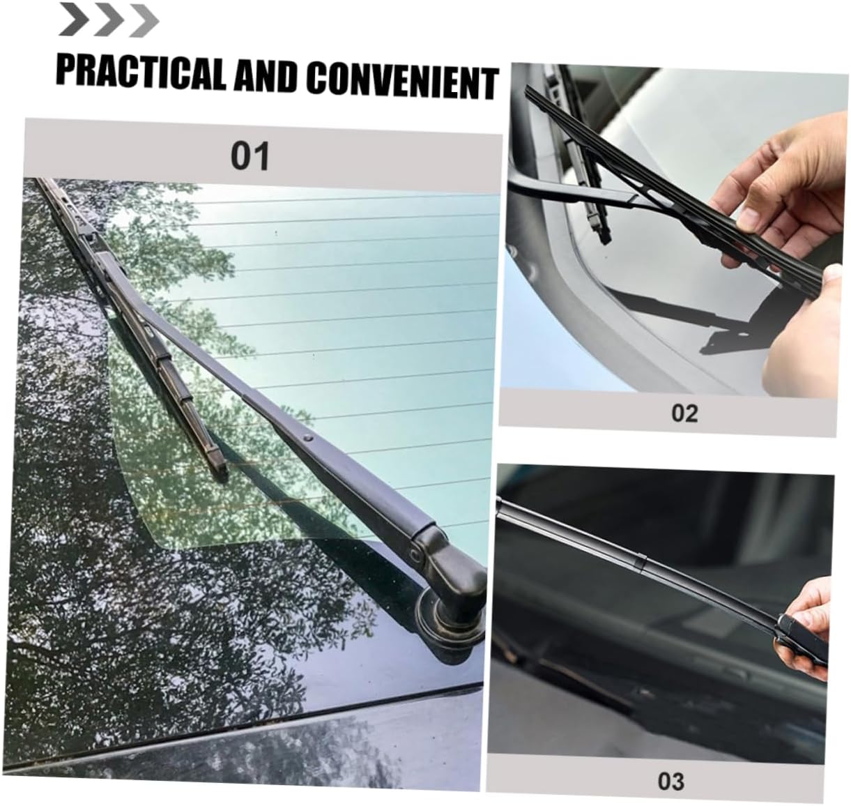 8Pcs Windshield Wiper Blade Refill Strip Durable Reliable Easy to Install for Various Car Models Wiper Inserts