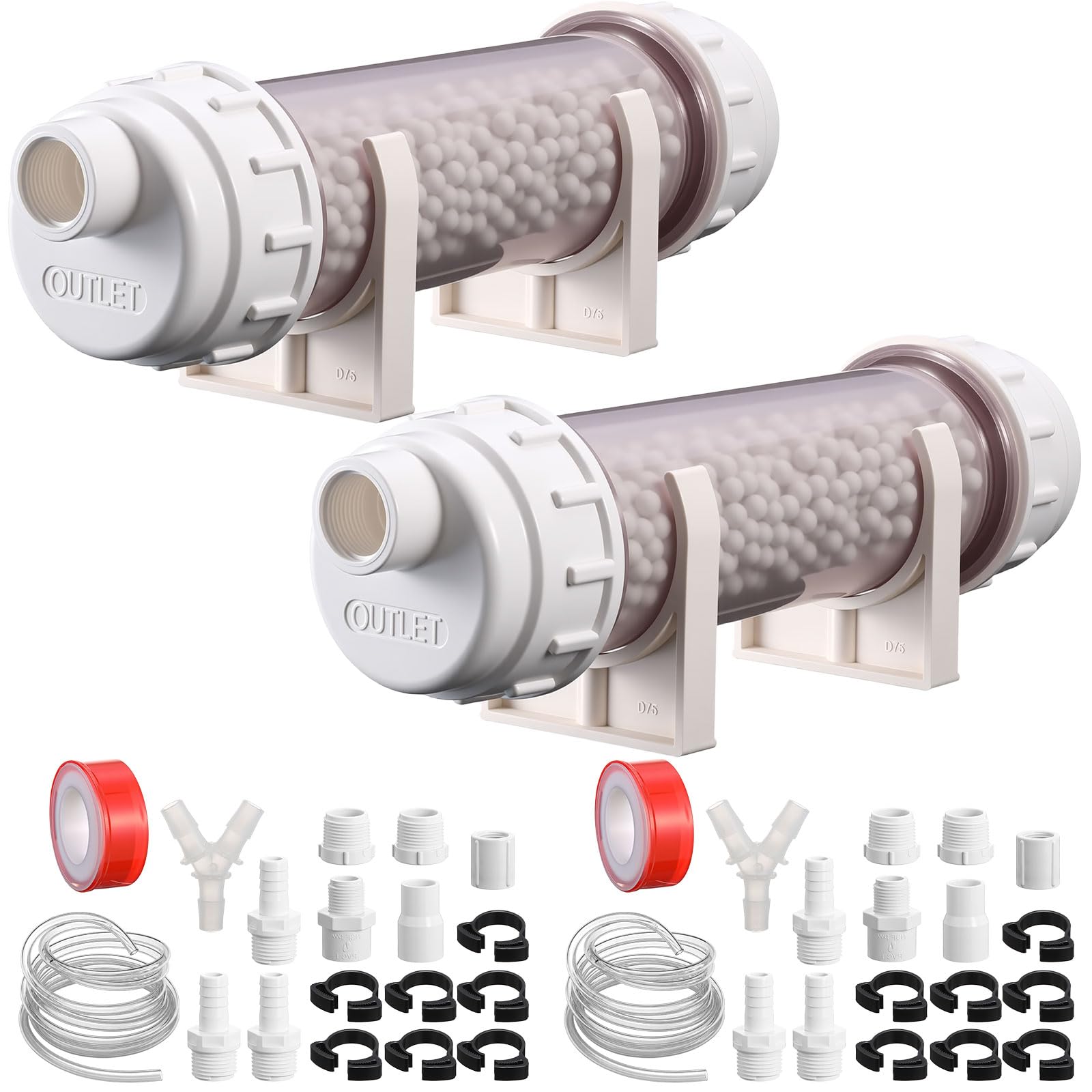 2 Sets 804000074 Condensate Neutralizer Kit Compatible with Rinnai Heaters