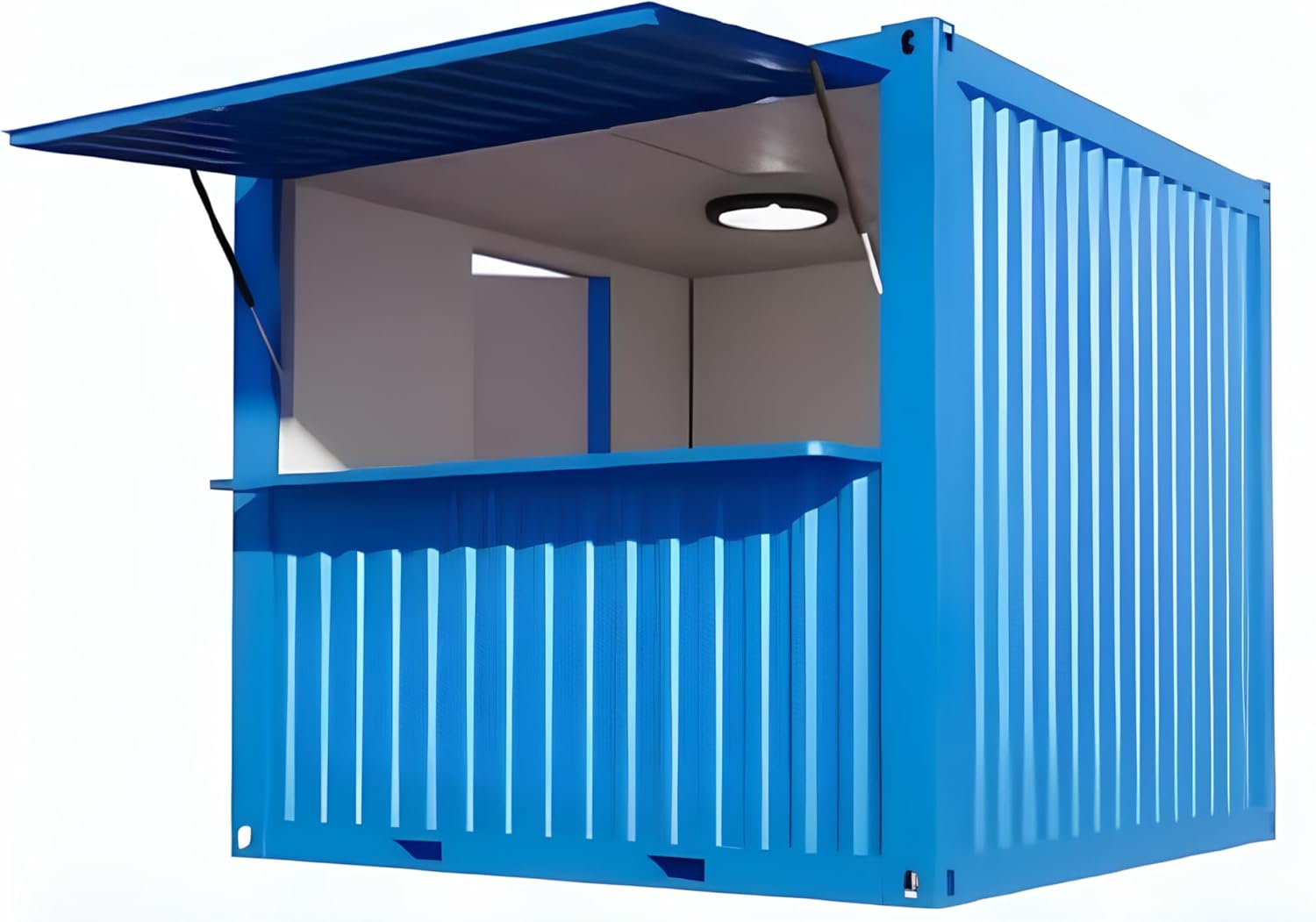 Mini Pop-up Shop Container – Portable Coffee Bar, Fast-Food Stand, and Outdoor Kiosk Booth for Small Businesses