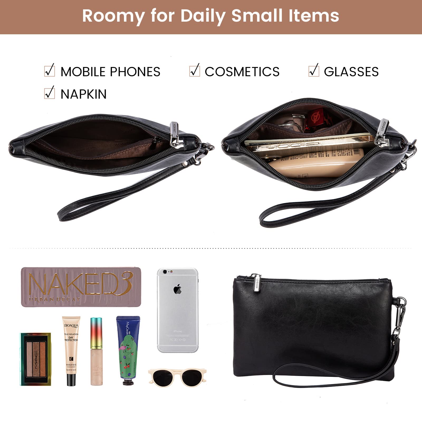LOVEVOOK Bolsa para Portátil Mujer Grande de 15,6 Pulgadas Cuero PU Shopper de Hombro Cruzado Tote Bag de Trabajo para Negocios de Profesor Oficina Escuela