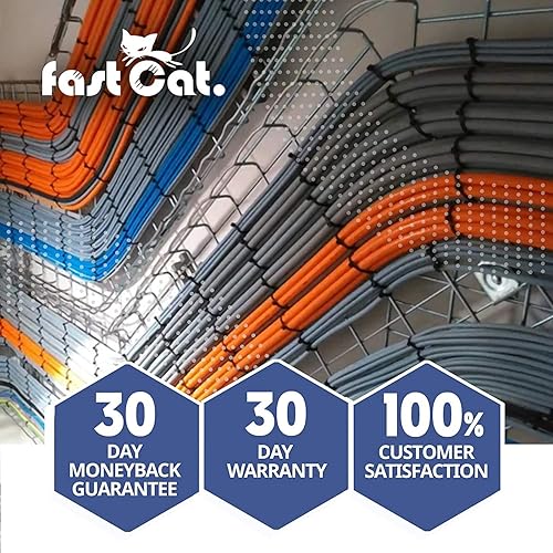 Miniatura 7 de fast Cat. Cable CMX Cat6 Direct Burial para exteriores, impermeable, 23 AWG cobre sólido desnudo, 550 MHz, certificación UL, UTP sin blindaje, cable
