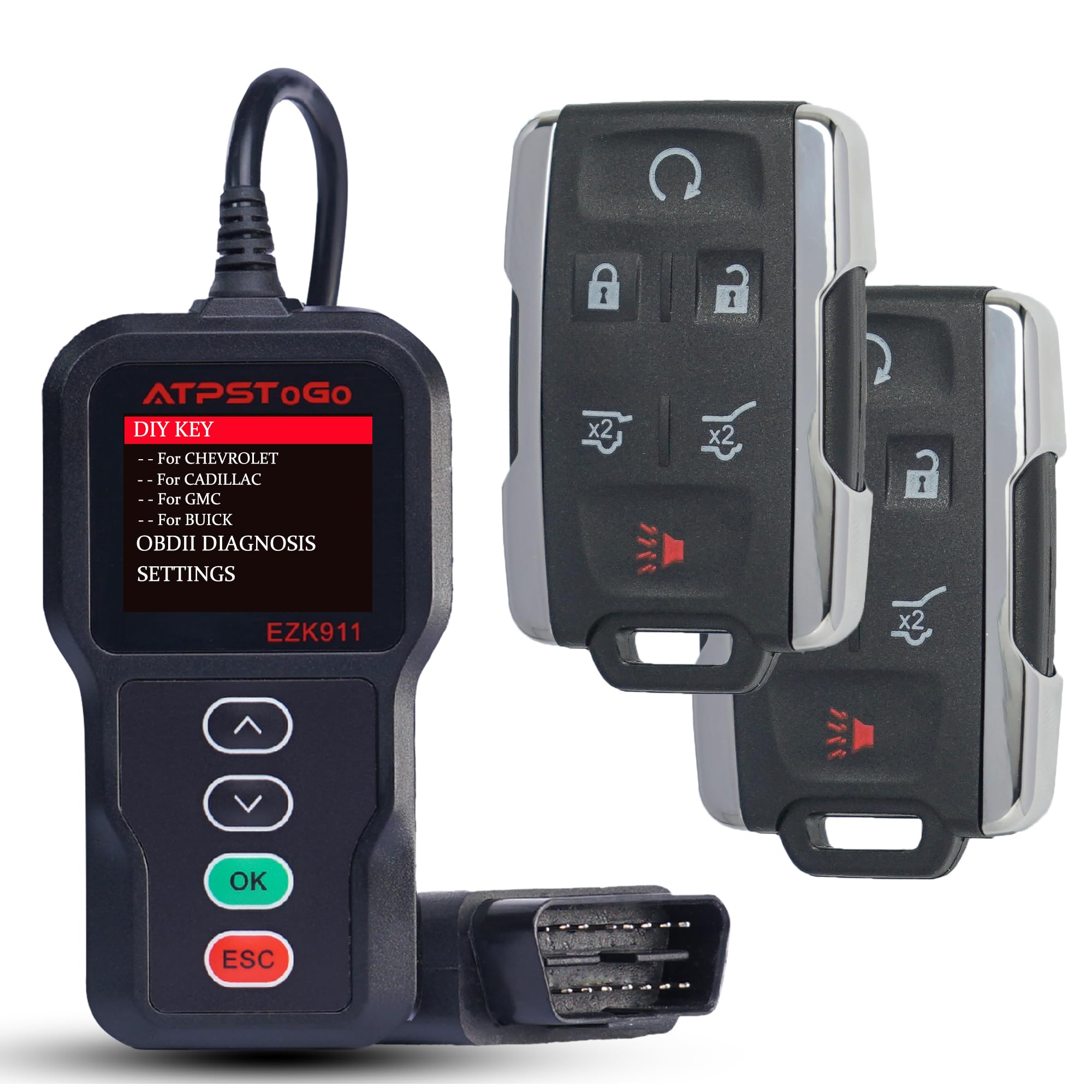 Repuesto de llave M3N-32337100 para control remoto de entrada sin llave de Chevy Suburban 2015-2019 8