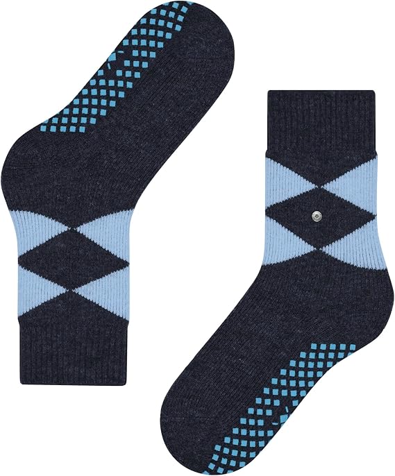 Burlington Cosy Argyle Slipper Socks Wool