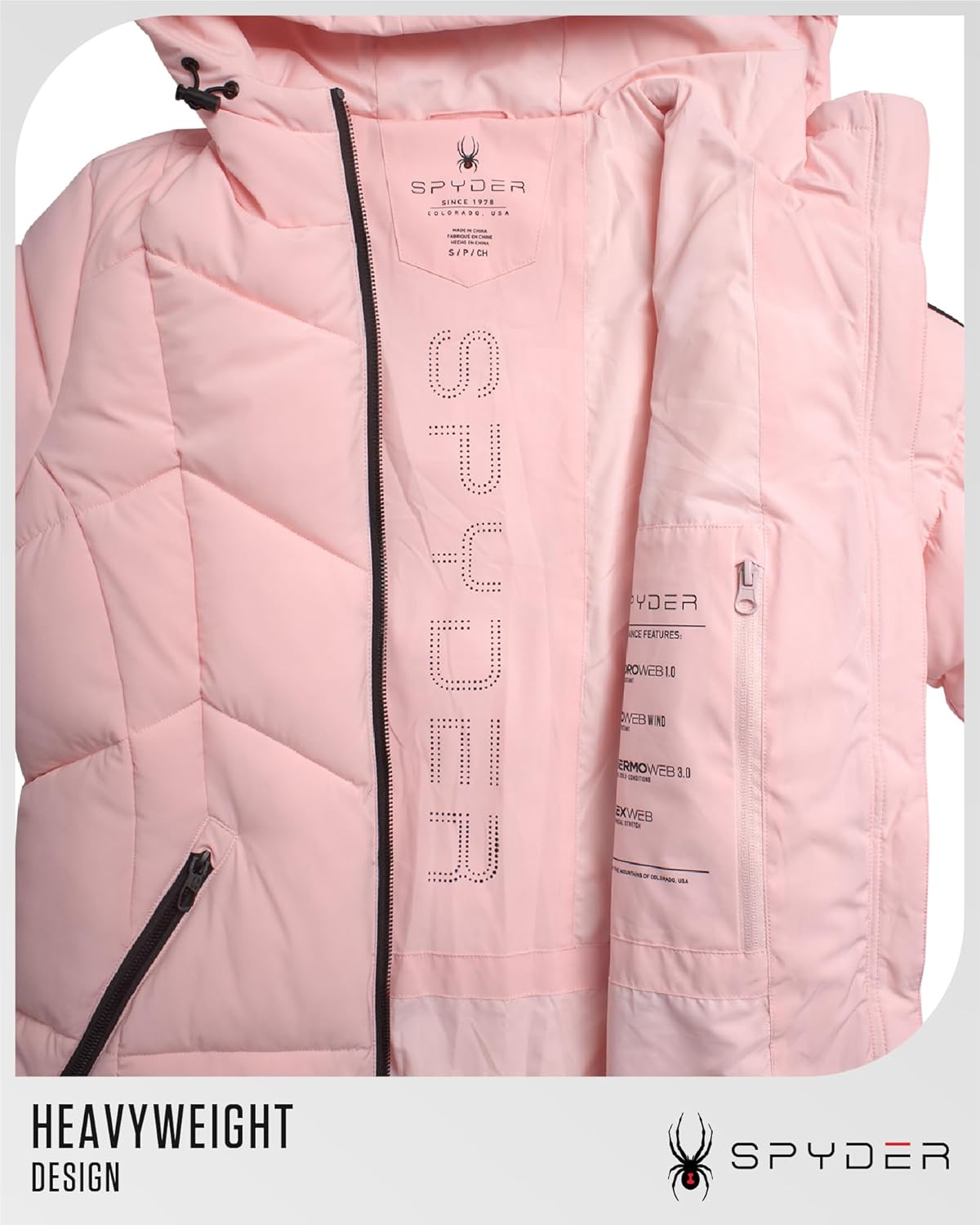 Spyder Womens Long Winter Coats - Cozy Long Puffer Coats for Women Wind & Water Resistant Hooded Quilted Jackets for Women - Image 5