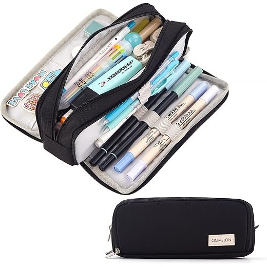 CICIMELON Metal Pencil Case Black