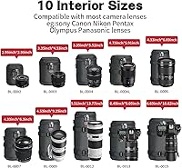 Vista 7 de Funda para lente de cámara DSLR, compatible con Canon Nikon Pentax Sony Olympus Panasonic y otras lentes de cámara