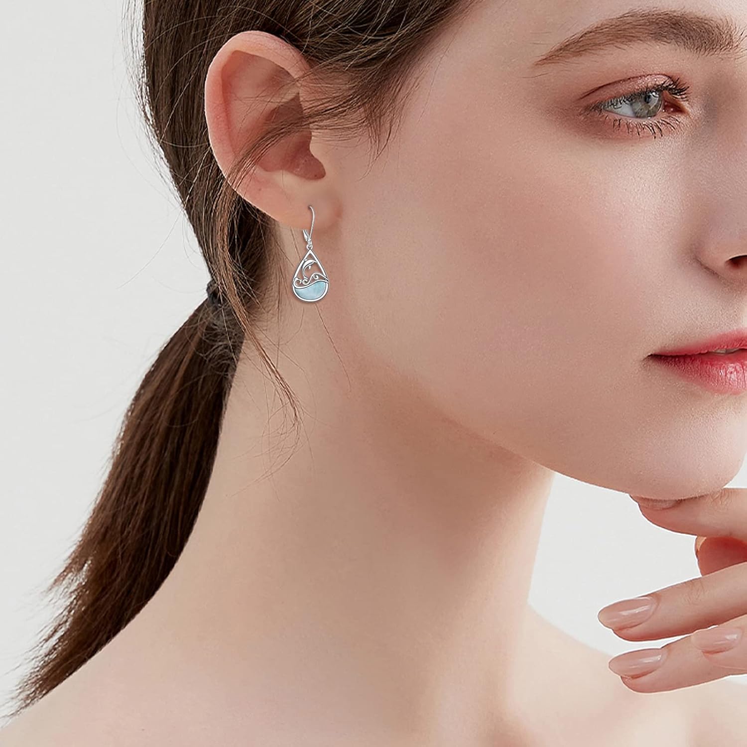 Phoenix Hummingbird Bee Stingrays Dolphin Earrings 925 Sterling Silver Phoenix Hummingbird Bee Stingrays Dolphin Dangle Drop Earrings Jewelry for Women Girls Gifts - Image 5