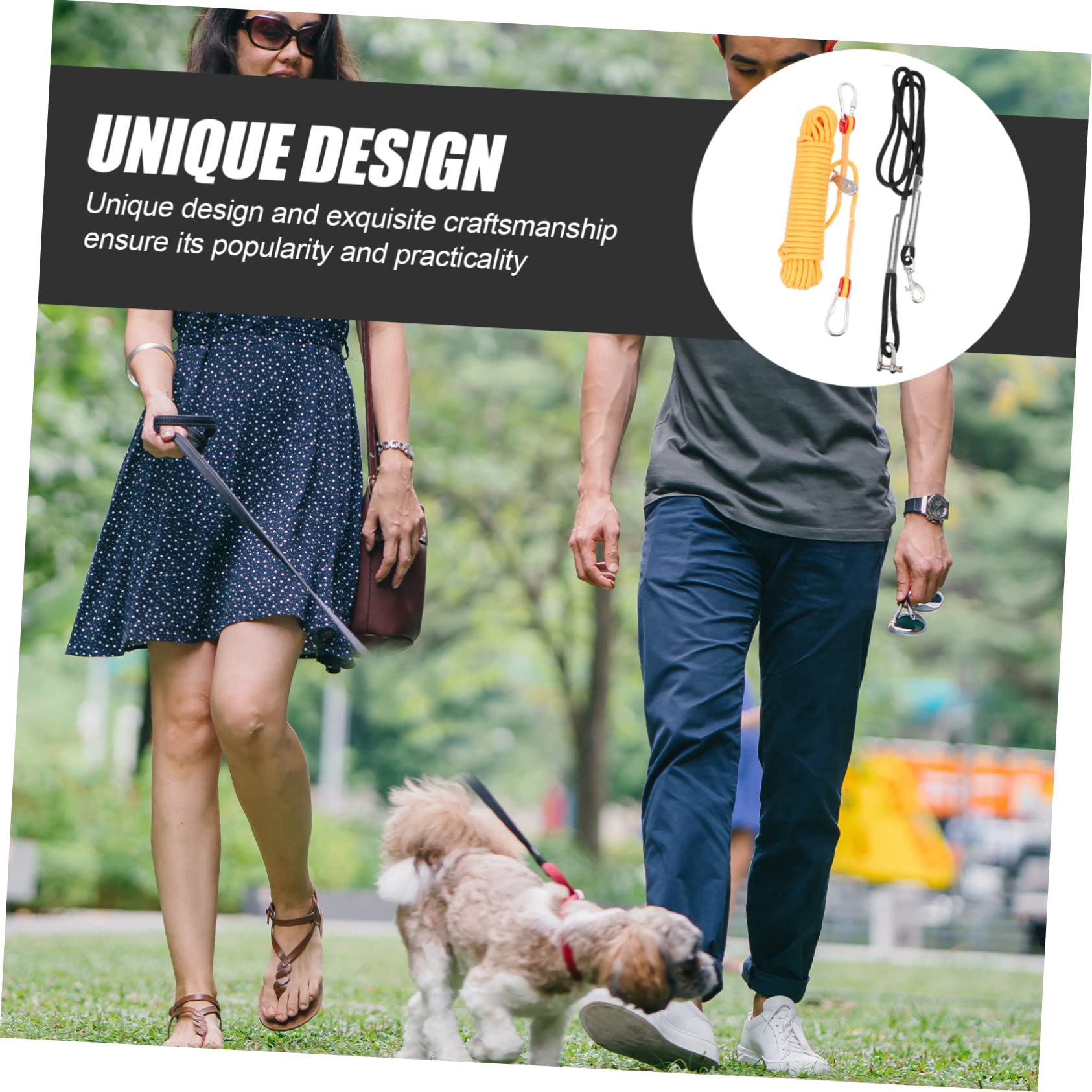 Cable para Perros De Acampada Cadena para Correr Exteriores Equipo De Mascotas Nylon para Perro Camping