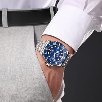 Swiss Military Hanowa Men's Automatic Watch Sealord Professional Diver 41 mm Diameter Date Sapphire Glass