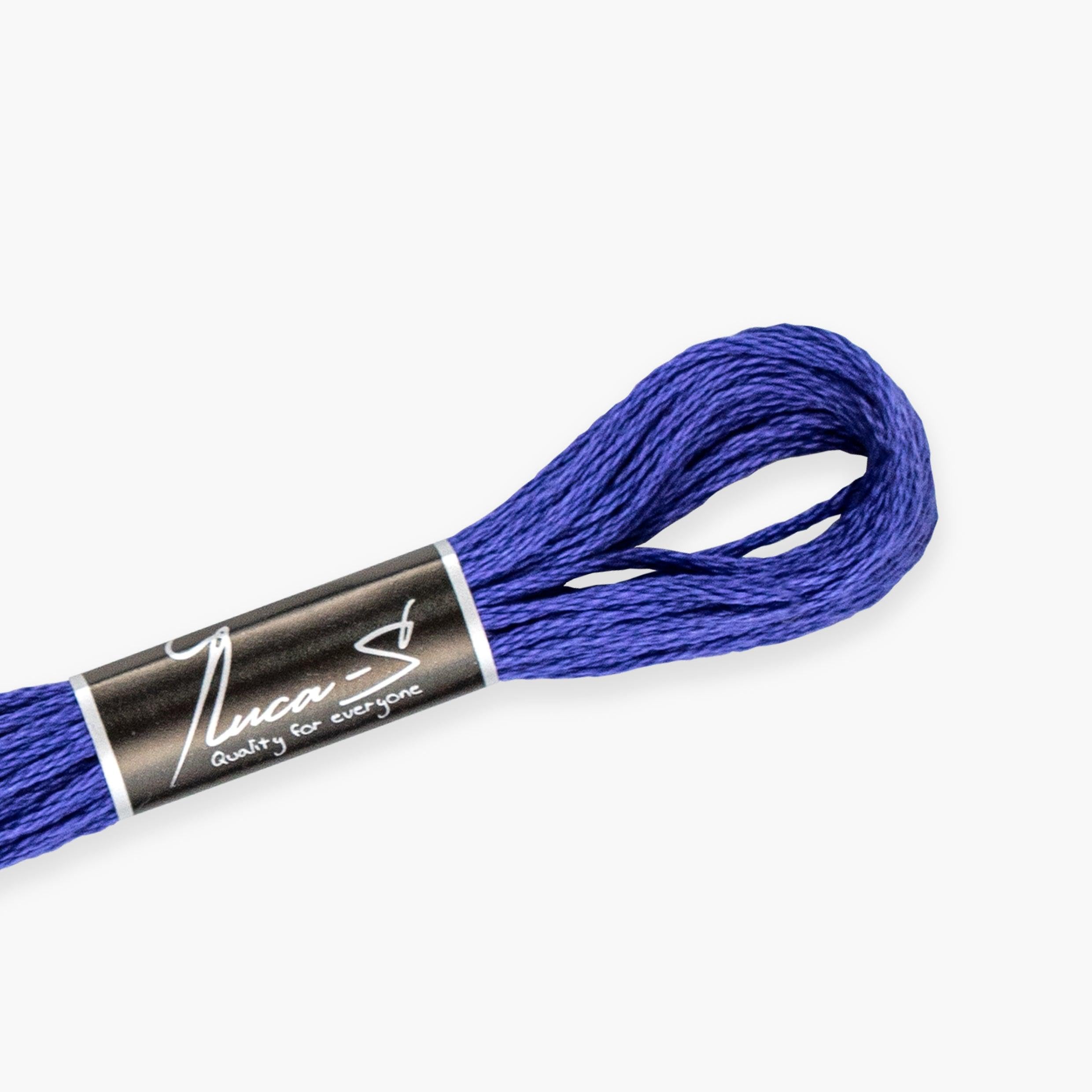 Premium Embroidery Thread Luca-S, 100% Giza Cotton, Oeko TEX Certified Stranded Cotton - 148 / DMC 797 / Anchor 123
