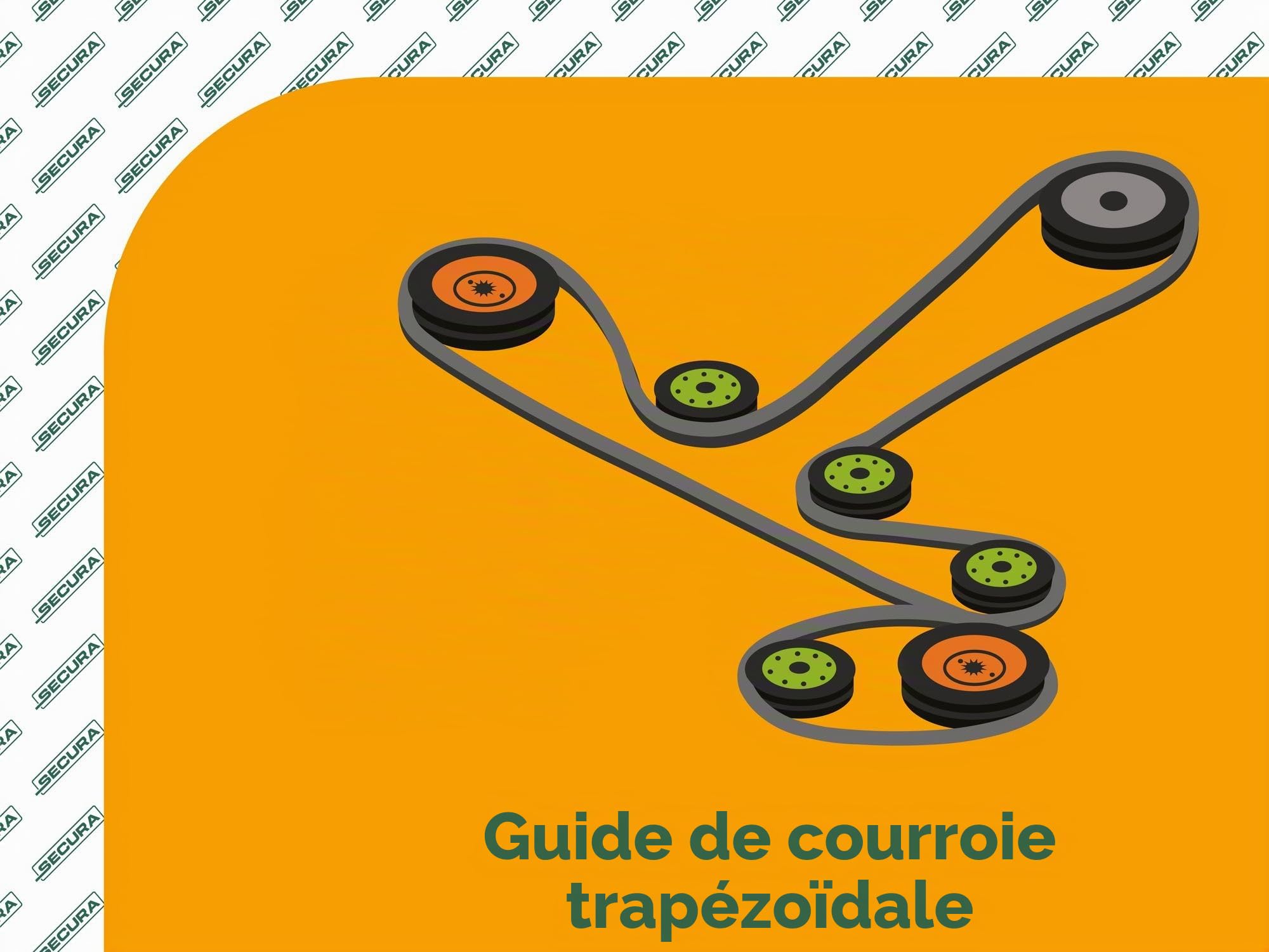 SECURA Courroie trapézoïdale 597122201 compatible avec Husqvarna TC138